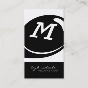 Cartões de visitas Monogramas exclusivos