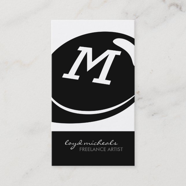 Cartões de visitas Monogramas exclusivos (Frente)