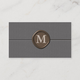 cartões de visitas monogramas - Personalizados