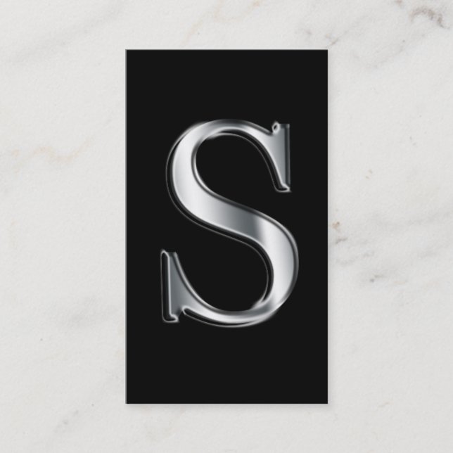Cartões de visitas Monogramas S (Frente)