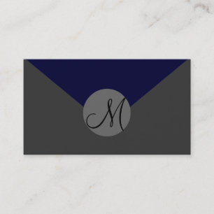 Cartões de visitas monogramas totalmente personali
