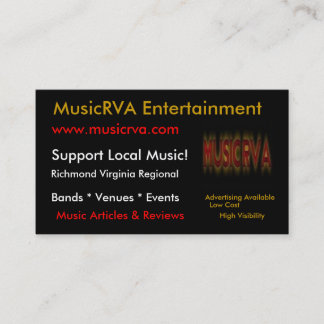 Cartões de visitas MusicRVA