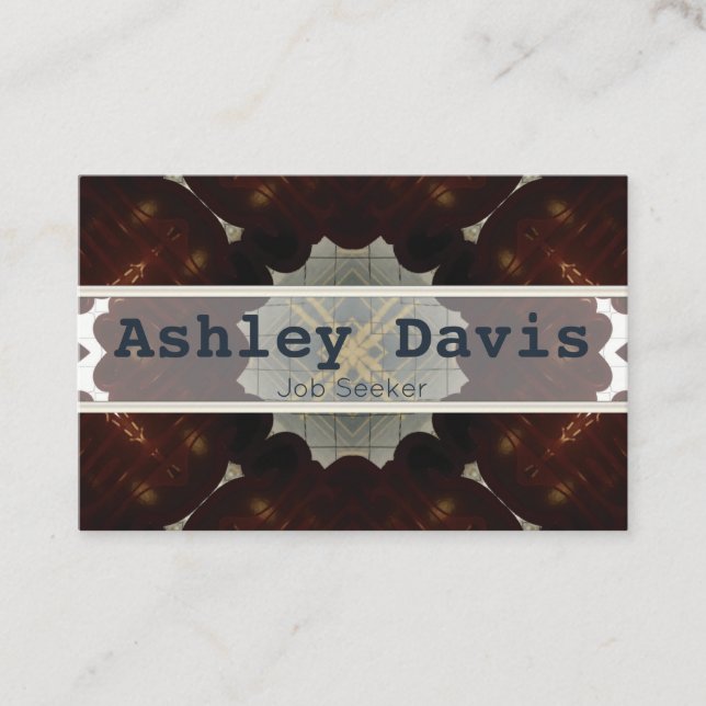 Cartões de visitas não assalariados (Frente)