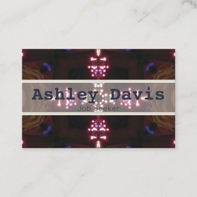 Cartões de visitas não assalariados (Frente)