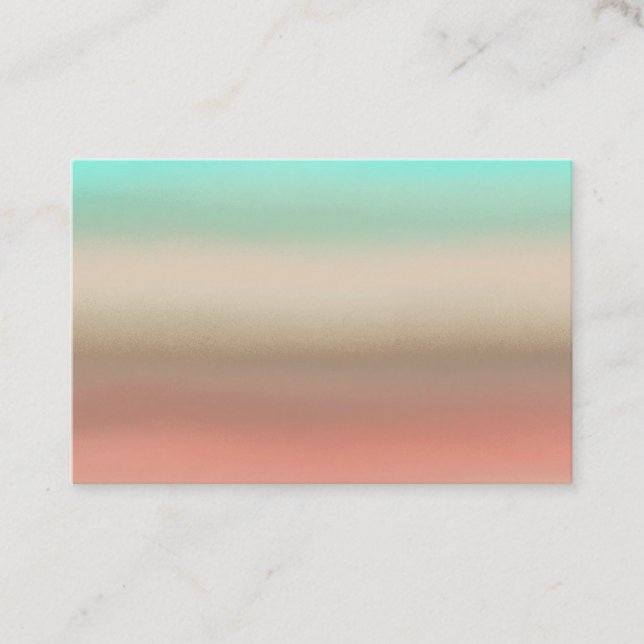 Cartões de visitas Nativos do Sudoeste de Turquois (Frente)