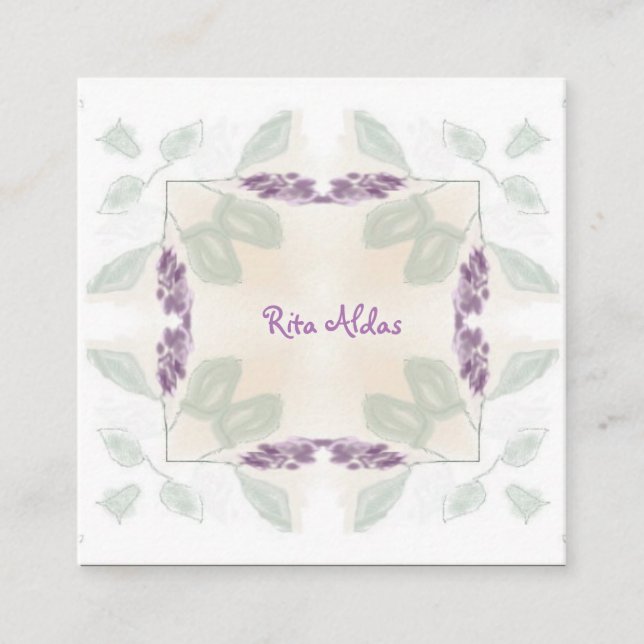 Cartões de visitas naturais do Reiki Healer Sage (Frente)