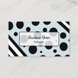 Cartões de visitas Negra e Azul Modernos