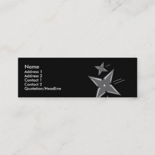 Cartões de visitas Ninja