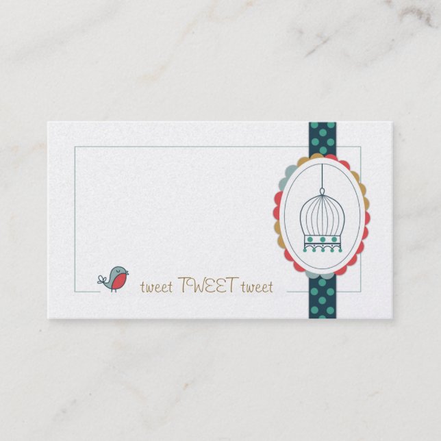 Cartões de visitas no Twitter (Frente)