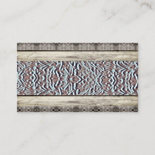 Cartões de visitas Ocidentais do País de Couro Tur