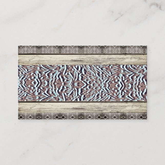 Cartões de visitas Ocidentais do País de Couro Tur (Frente)