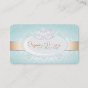 Cartões de visitas orgânicos customizáveis de