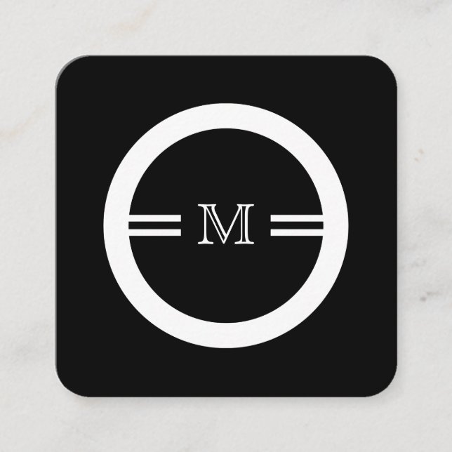 Cartões de visitas originais do monograma (Frente)