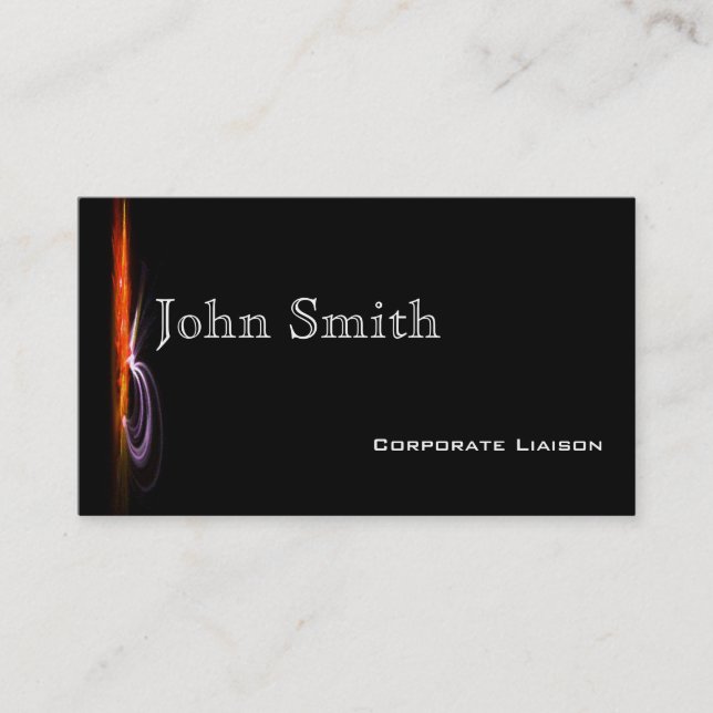 Cartões de visitas Padrão Laranja Modernos (Frente)