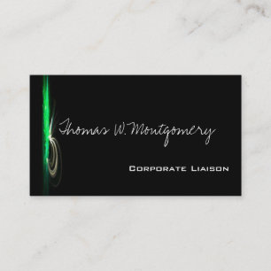 Cartões de visitas Padrão Verde de Fonte Moderna