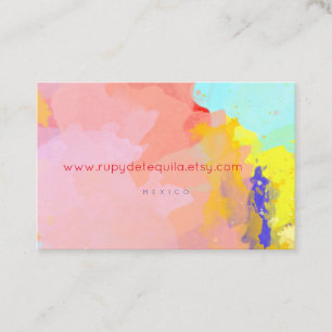 Cartões de visitas Paint Splatter