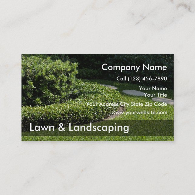 Cartões de visitas paisagísticos (Frente)