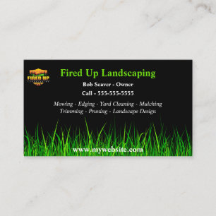 Cartões de visitas paisagísticos com logotipos e s