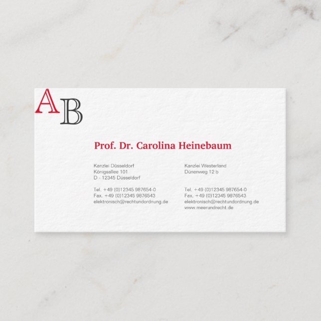 Cartões de visitas para Advogado (Frente)