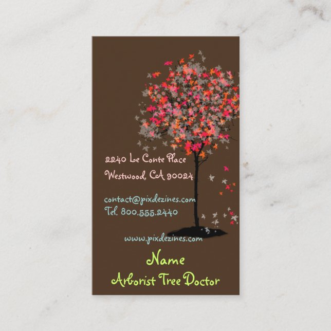 Cartões de visitas para arquitetos paisagistas (Frente)