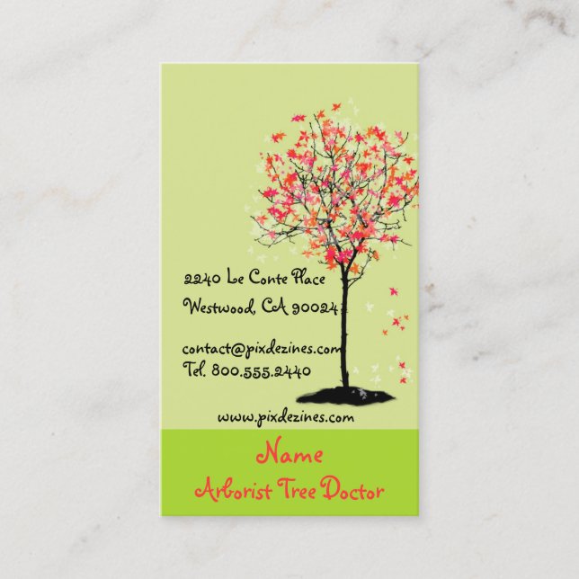 Cartões de visitas para arquitetos paisagistas (Frente)