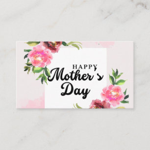Cartões de visitas para feliz dia da mãe
