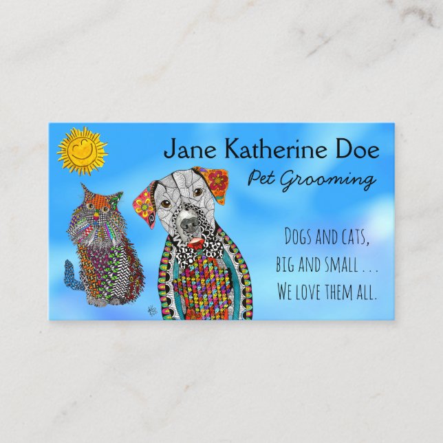 Cartões de visitas para o cultivo de animais de co (Frente)