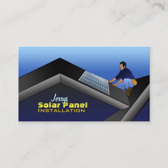 Cartões de visitas para os painéis solares (Frente)