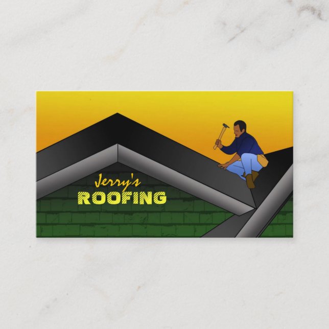 Cartões de visitas para Roofers (Frente)