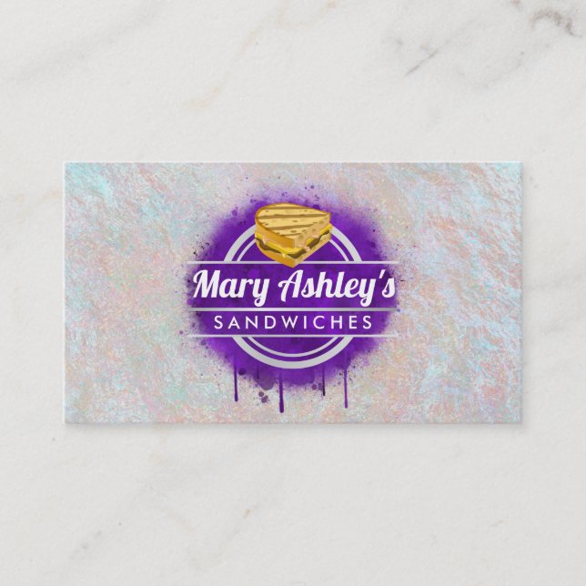 Cartões de visitas para sanduíches (Frente)