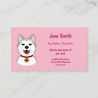 Cartões de visitas para um andarilho/babá