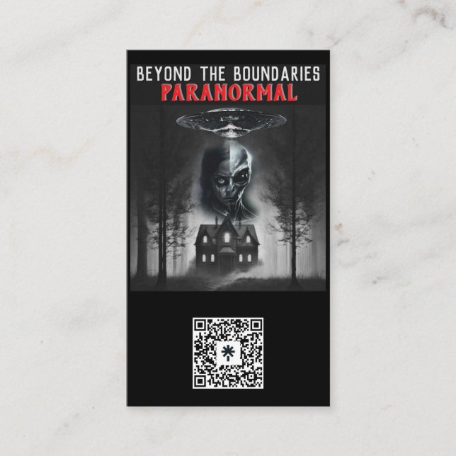 Cartões de visitas paranormais (Frente)