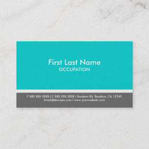 Cartões de visitas personalizadas simples de faixa