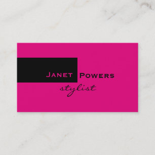 cartões de visitas personalizados cor-de-rosa com