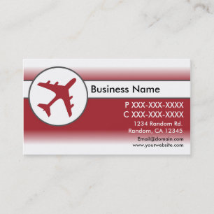 Cartões de visitas personalizados de avião esmaeci