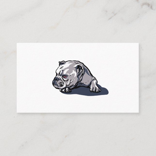 Cartões de visitas personalizados de Bulldog (Frente)