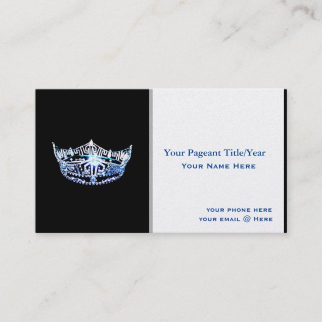 Cartões de visitas personalizados de coroa estilo  (Frente)