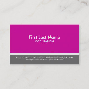 Cartões de visitas personalizados de faixa de cinz