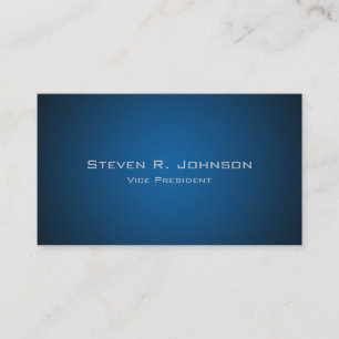 Cartões de visitas Personalizados de Ombre Azul E