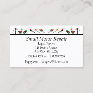 Cartões de visitas personalizados de reparo de mec