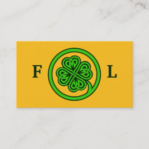 Cartões de visitas personalizados de Shamrock trib