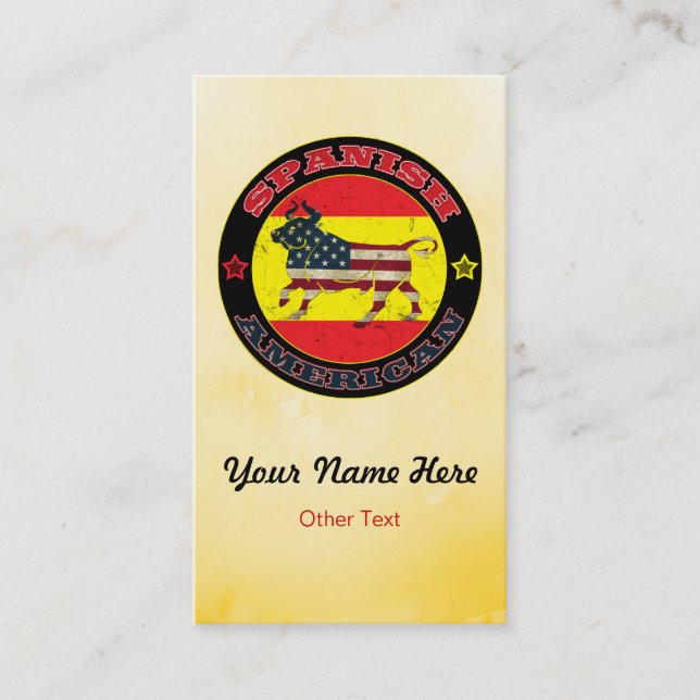 Cartões de visitas Personalizados do Bull na Améri (Frente)