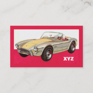 Cartões de visitas personalizados do carro vintag