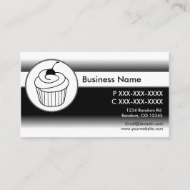 Cartões de visitas personalizados do cupcake esmae