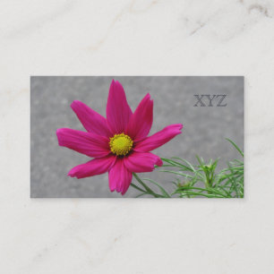 Cartões de visitas personalizados do Flor Rosa