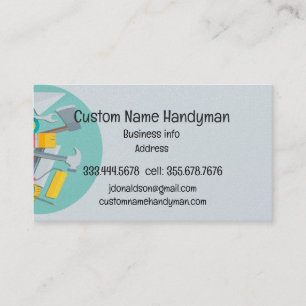 Cartões de visitas Personalizados do Handyman Sr.