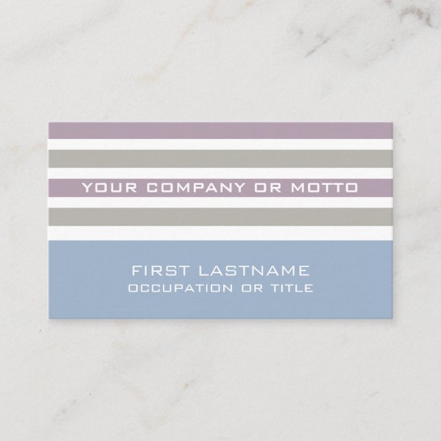 Cartões de visitas personalizados do padrão de str (Frente)