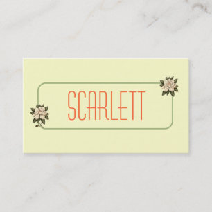 Cartões de visitas personalizados flor da magnól