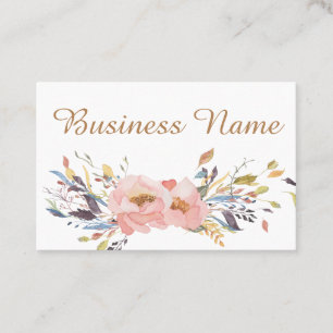 Cartões de visitas personalizados - Rosa 2 de inv