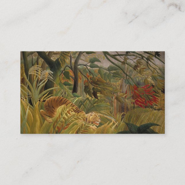 Cartões de visitas personalizados Tiger de Roussea (Frente)